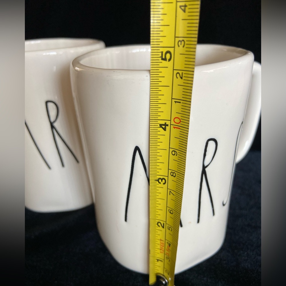 🖤 Rae Dunn By Magenta Collection MR & MRS Ivory Ceramic Coffee Mug Set Wedding - Picture 6 of 8
